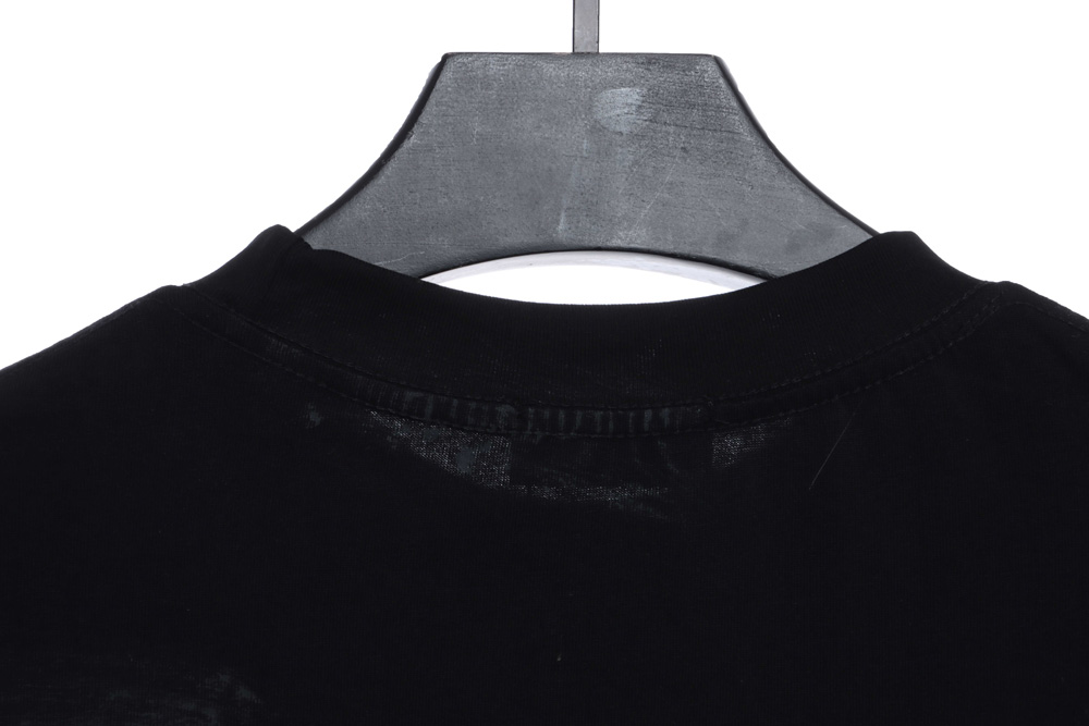 Balenciaga Mud Dyed BB Old Destroyed Short Sleeves
