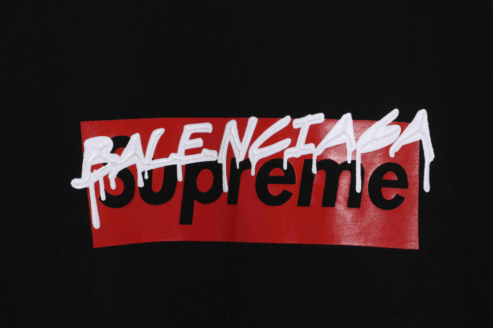 Balenciaga joint SUP red graffiti short sleeves