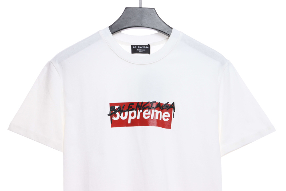 Balenciaga joint SUP red graffiti short sleeve_CM_1