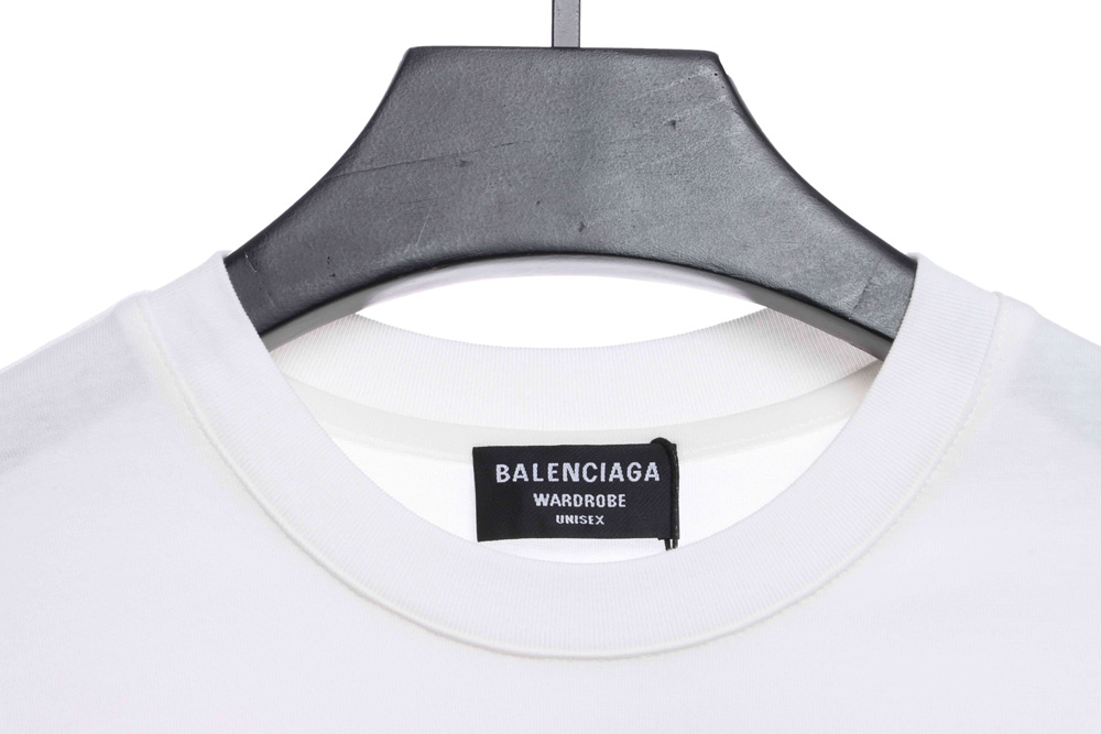 Balenciaga joint SUP red graffiti short sleeve_CM_1