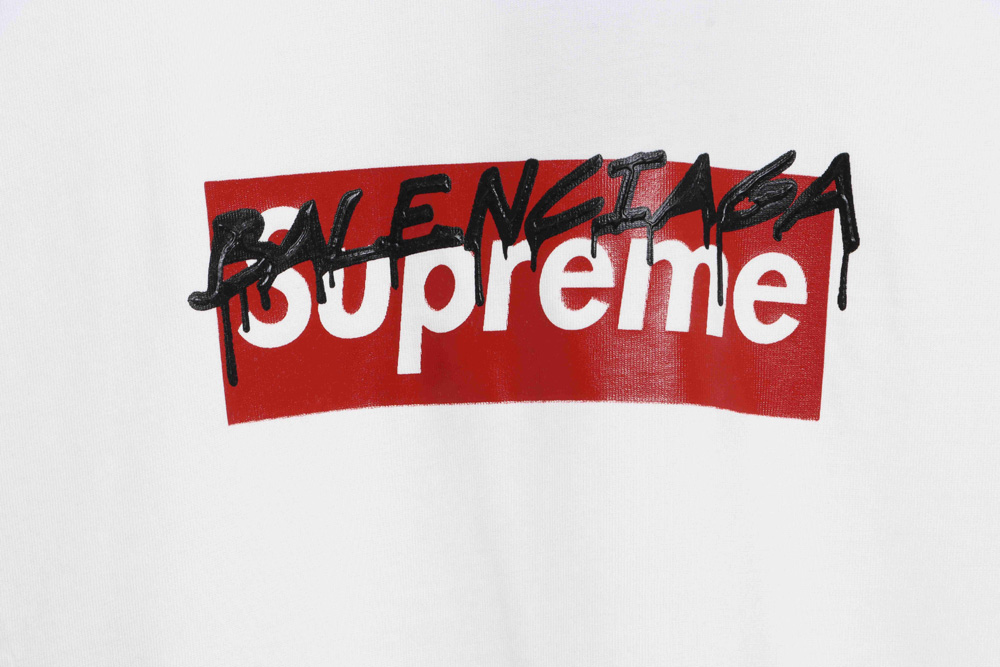 Balenciaga joint SUP red graffiti short sleeve_CM_1