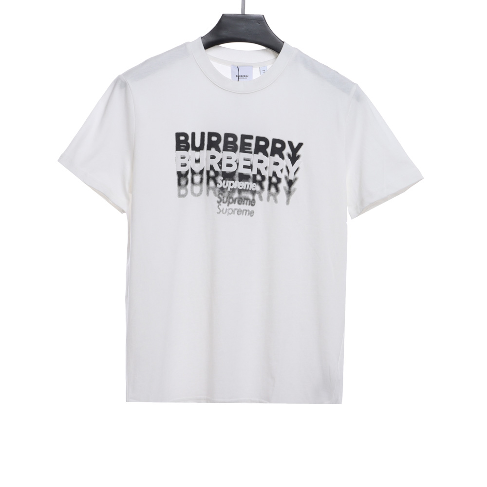 Balenciaga joint SUP letter gradient short sleeves