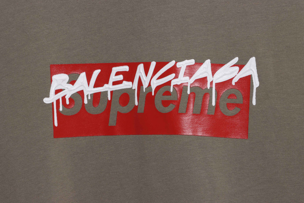 Balenciaga joint SUP red graffiti short sleeve_CM_2