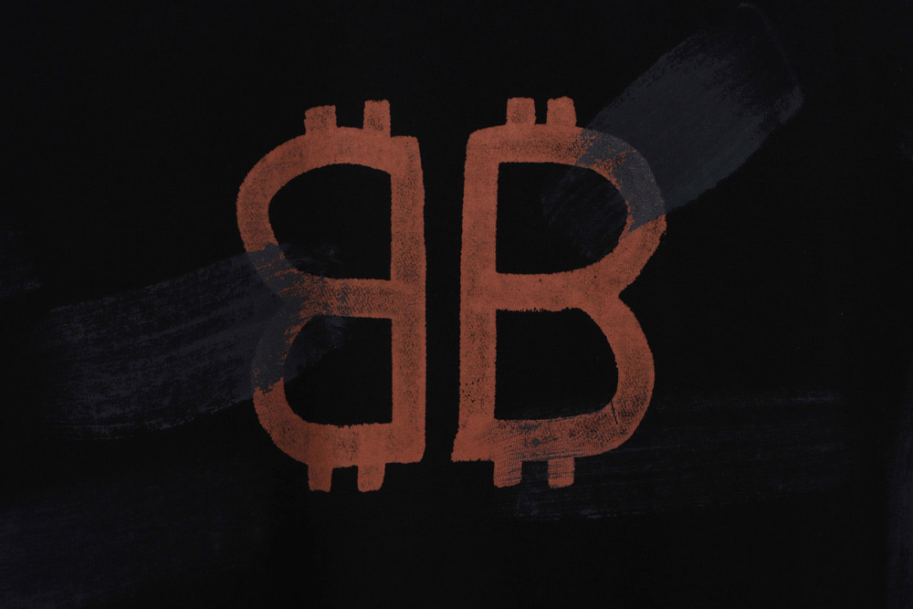 Balenciaga Mud Dyed BB Old Destroyed Short Sleeves