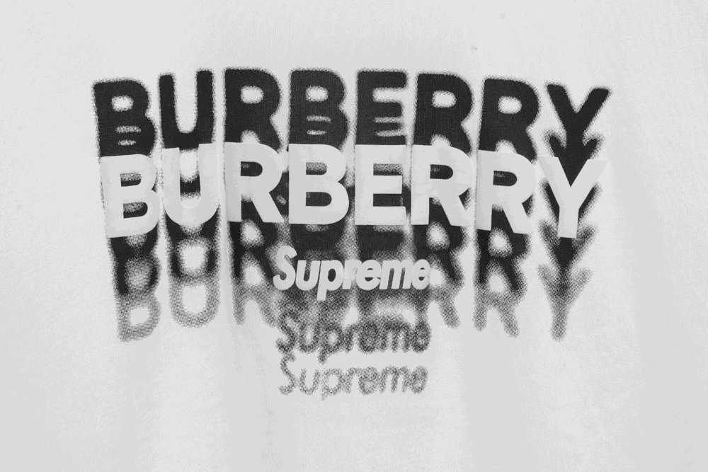 Balenciaga joint SUP letter gradient short sleeves