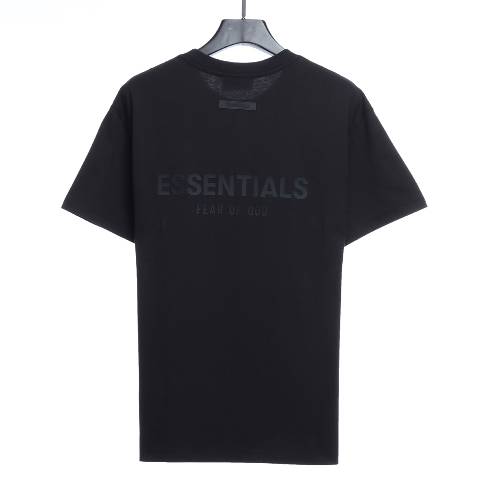 Double line back silicone letter short sleeve_CM_1