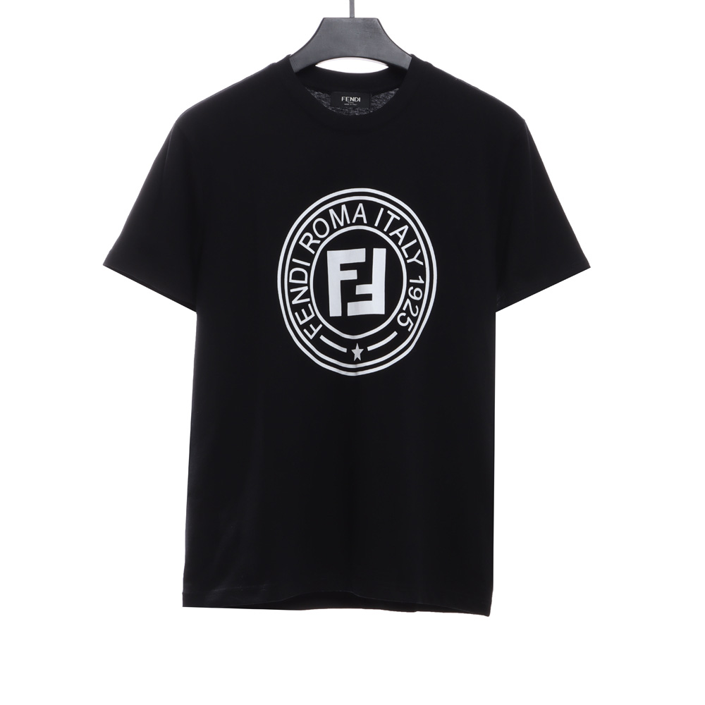Fendi Round Double F Print Short Sleeve
