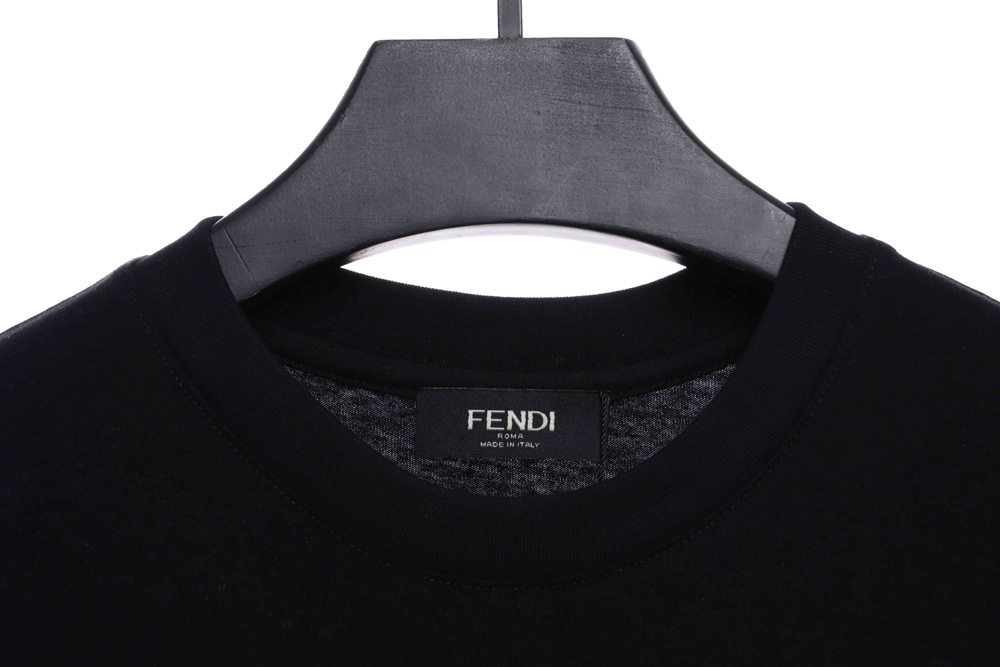 Fendi Round Double F Print Short Sleeve