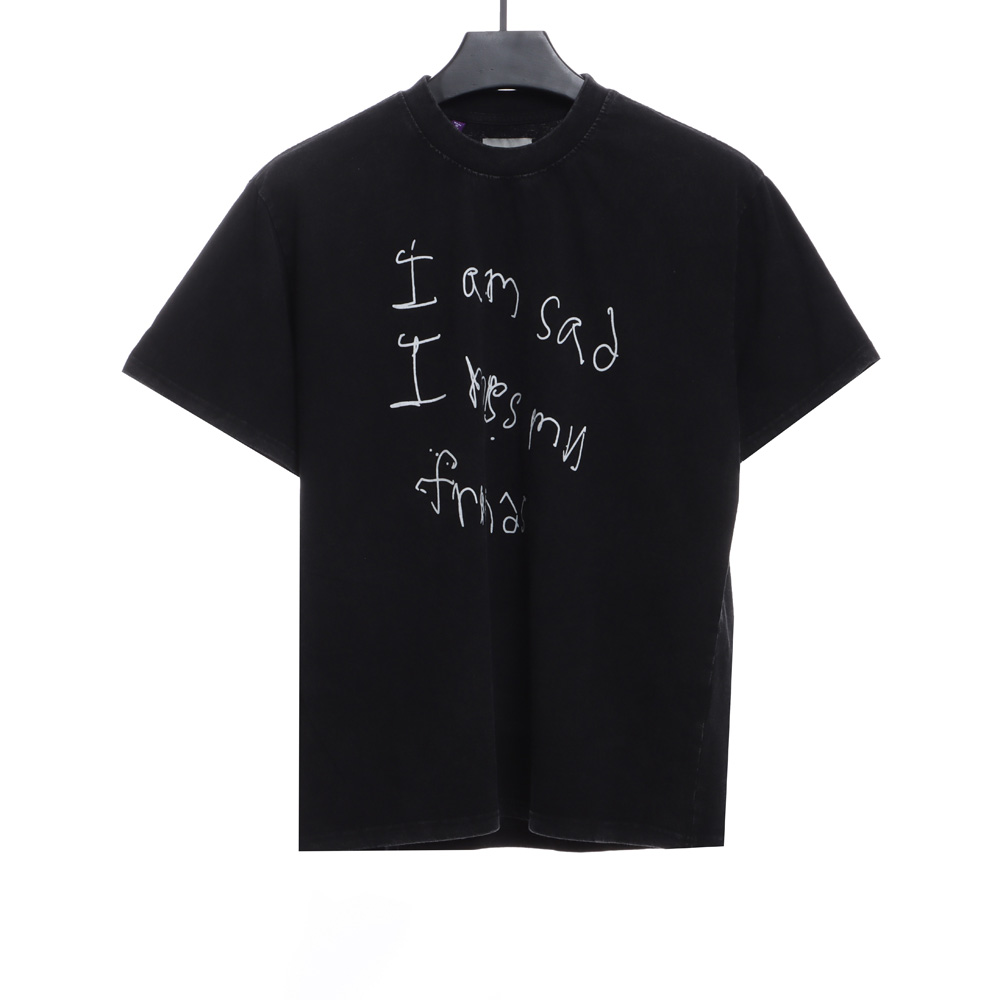 GD retro old slogan short sleeves