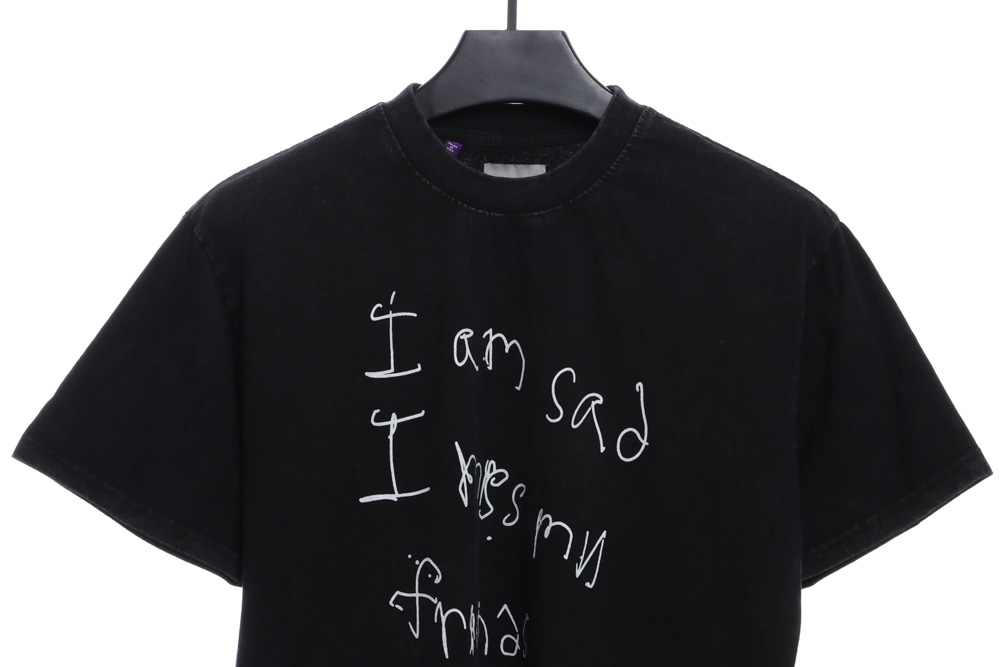 GD retro old slogan short sleeves