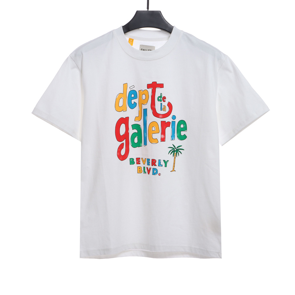 GD Multicolor Letter Short Sleeve
