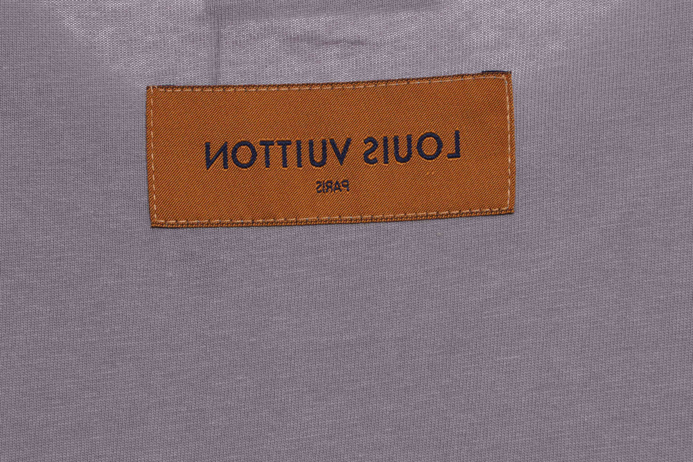 LV embroidered triangle letter short sleeves