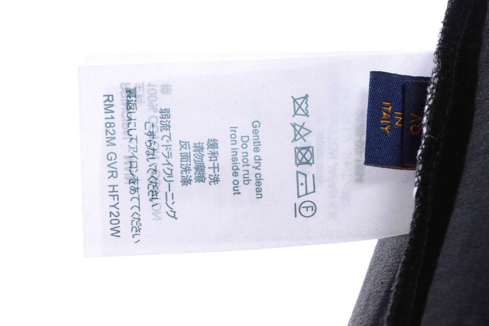 LV Back Floating Embroidered Cloud Short Sleeves