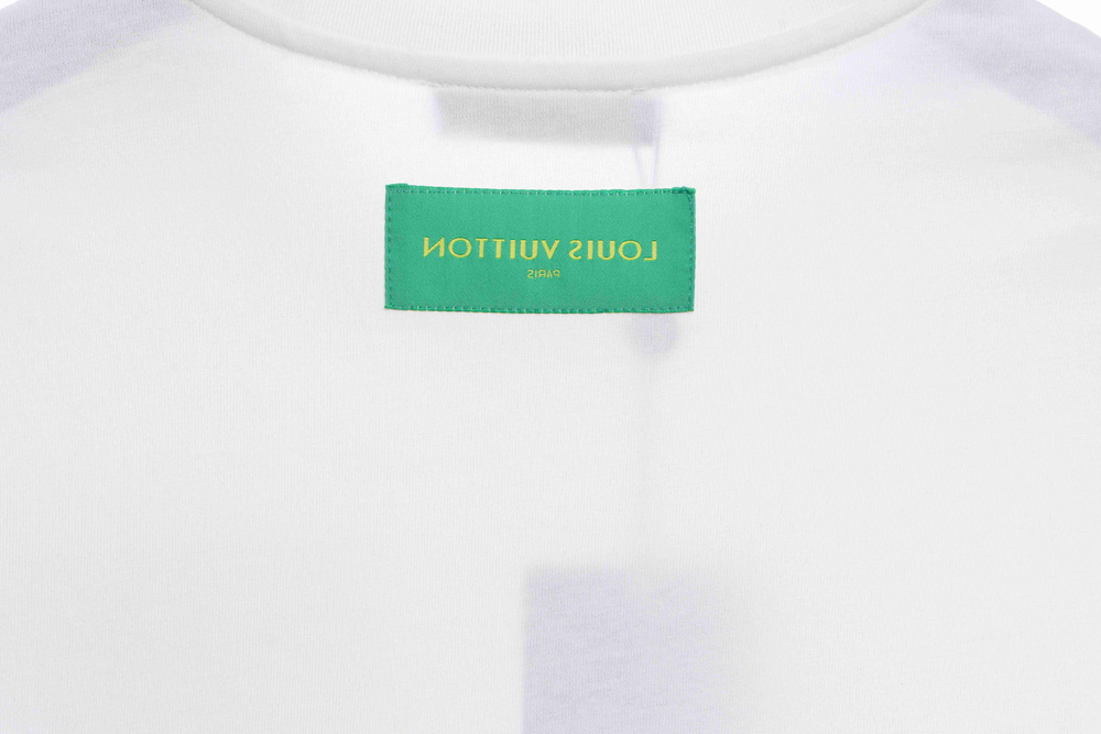 LV chest green pocket letters short sleeves