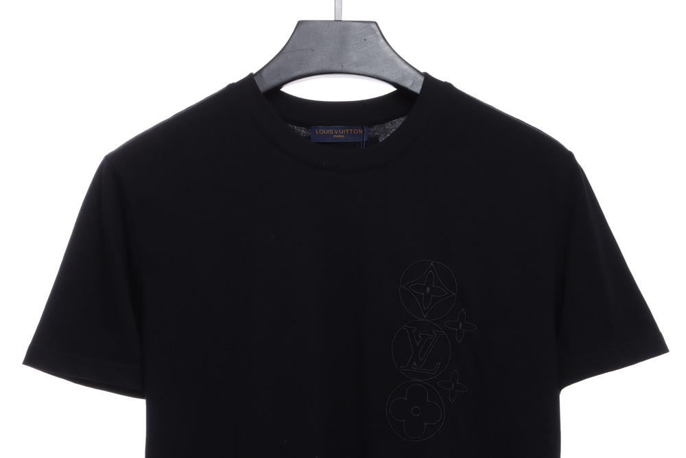 LV limited five-flower embroidery short sleeves