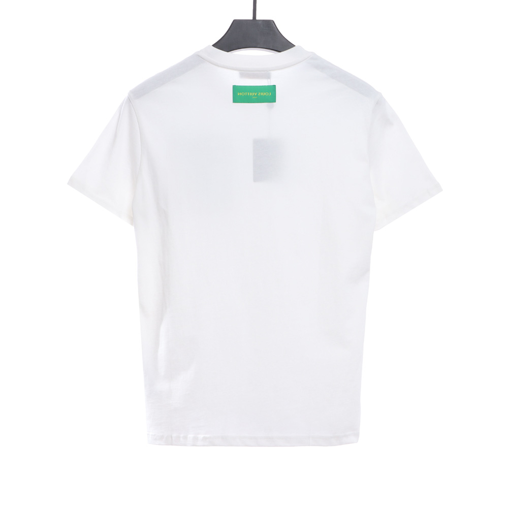 LV chest green pocket letters short sleeves