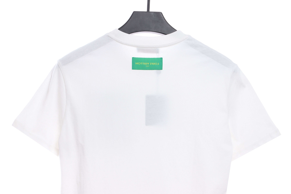 LV chest green pocket letters short sleeves