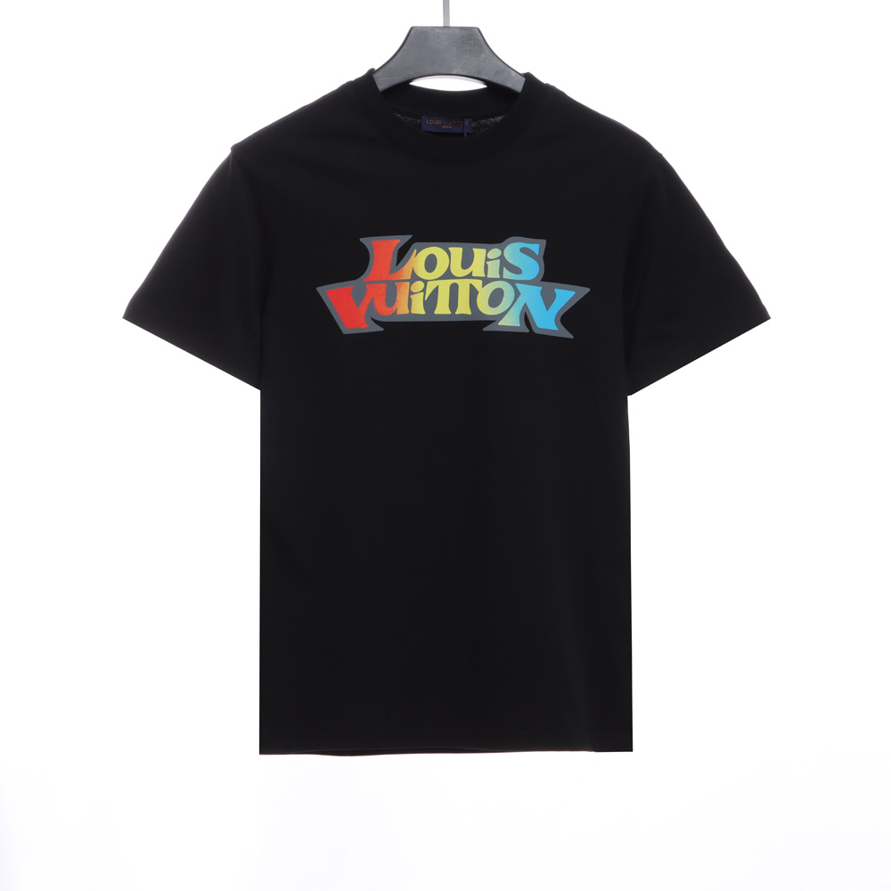 LV color print logo short sleeves