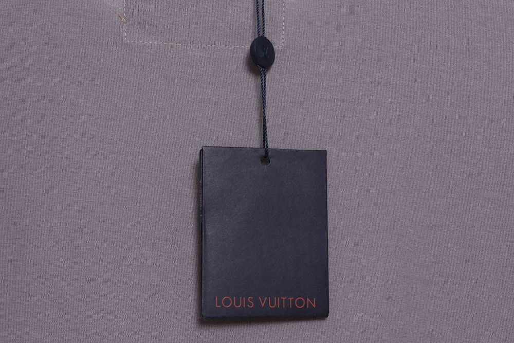 LV embroidered triangle letter short sleeves