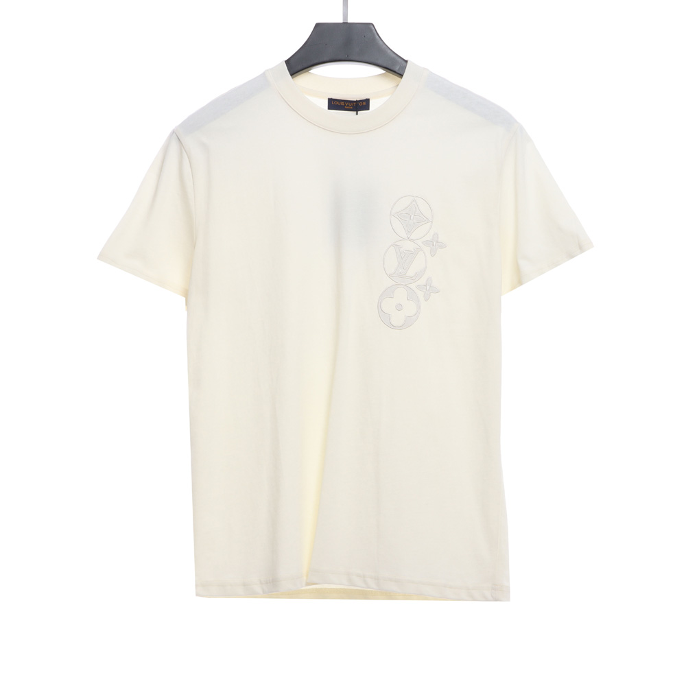 LV limited five-flower embroidery short sleeve_CM_1
