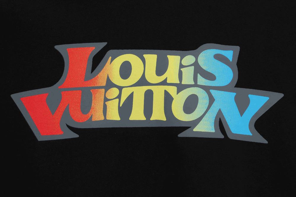 LV color print logo short sleeves