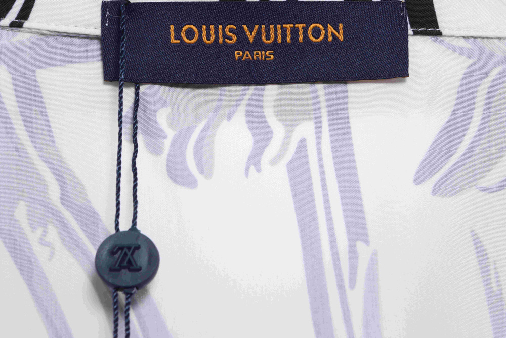 LV Floral Rayon Short Sleeve Shirt
