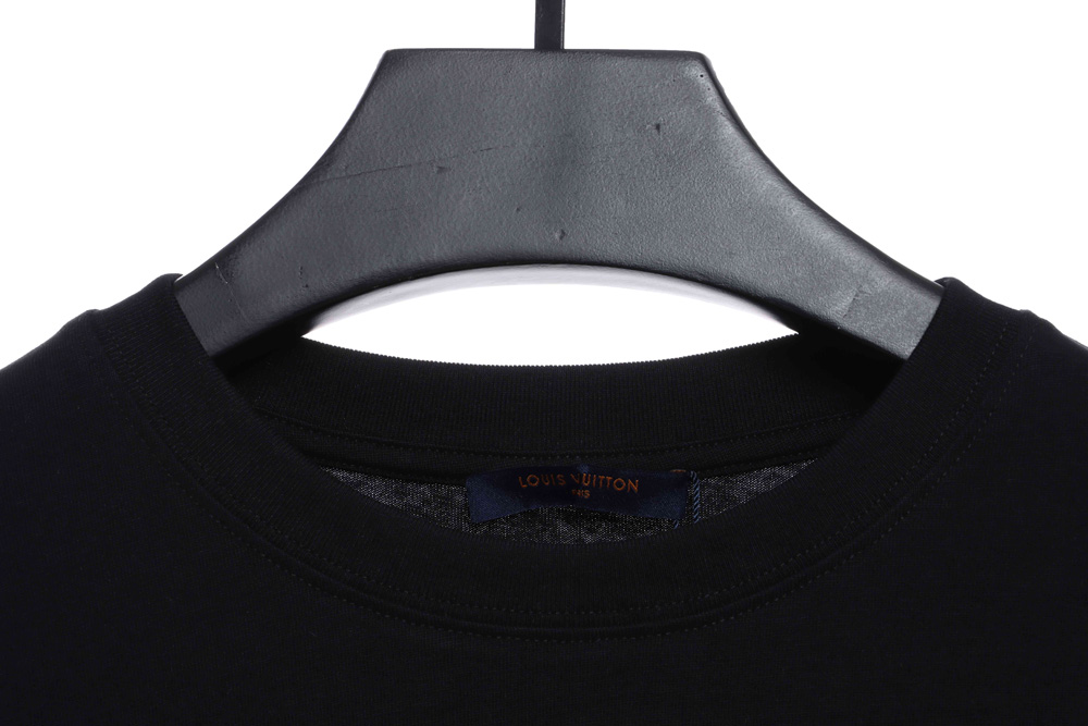 LV Back Floating Embroidered Cloud Short Sleeves