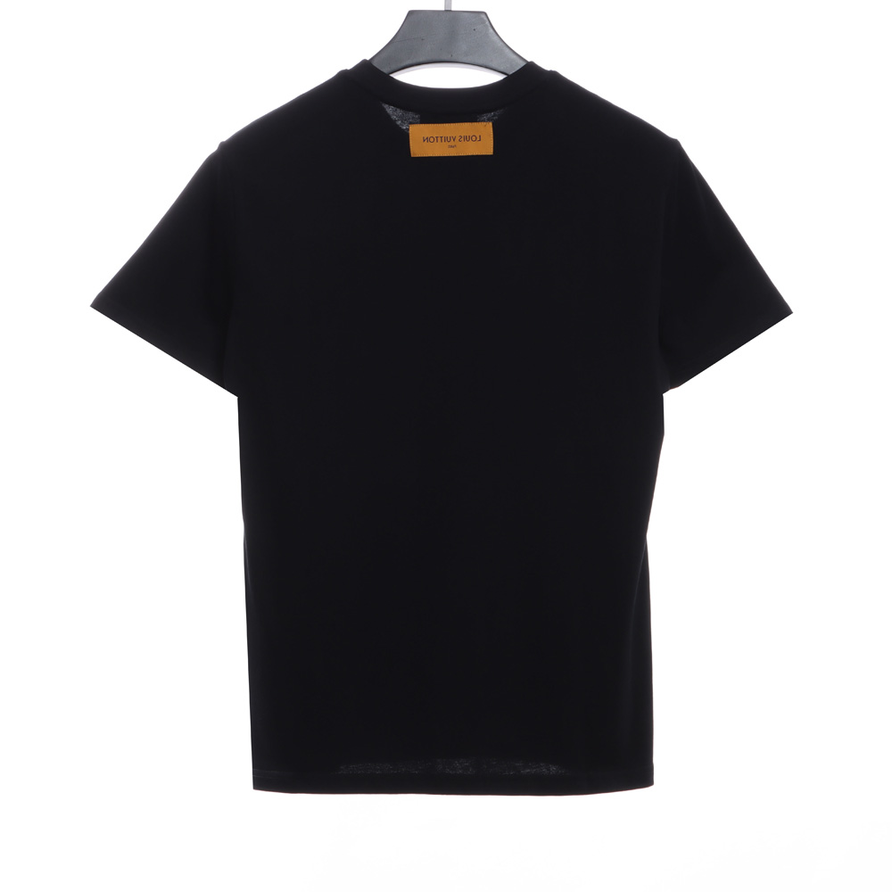 LV limited five-flower embroidery short sleeves