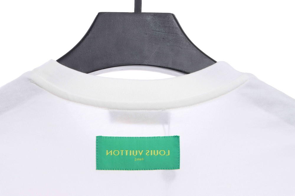 LV chest green pocket letters short sleeves