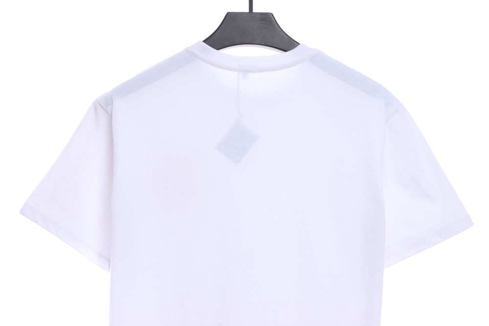 Loewe yellow three-dimensional embroidery short sleeves