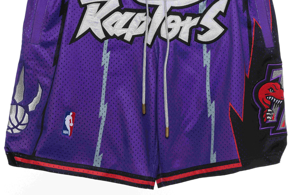 JustDon Joint NBA Retro Toronto Raptors Shorts