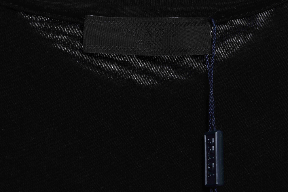 Prada blue triangle print short sleeves