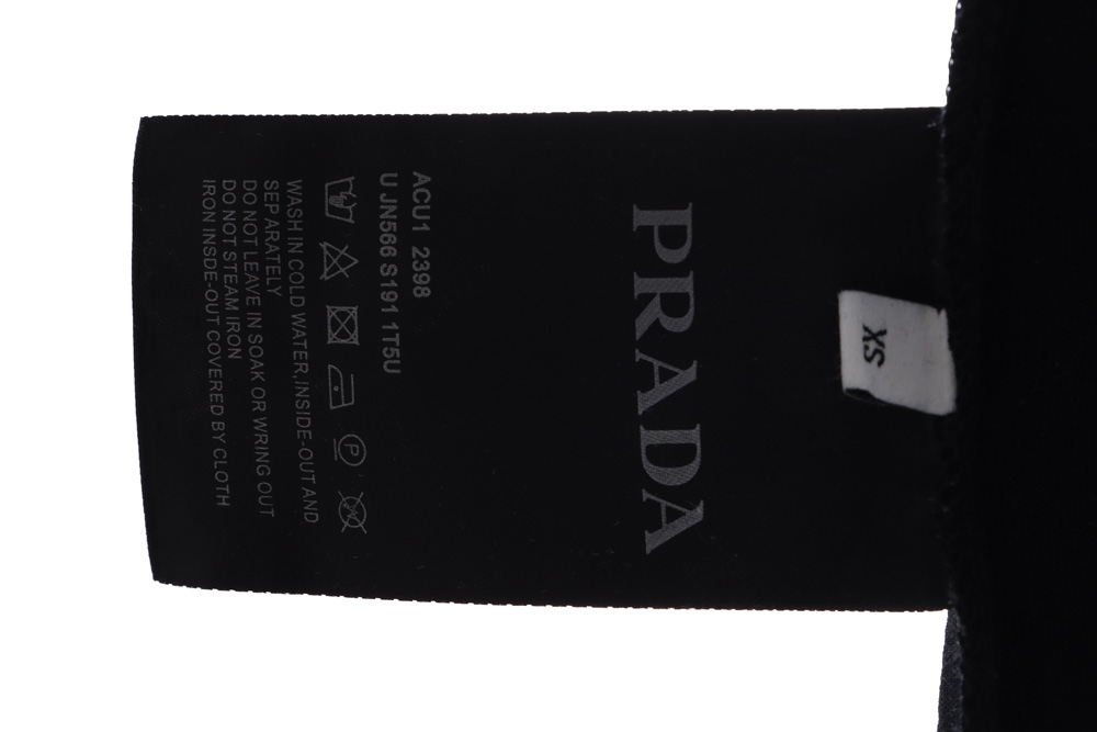 Prada blue triangle print short sleeves