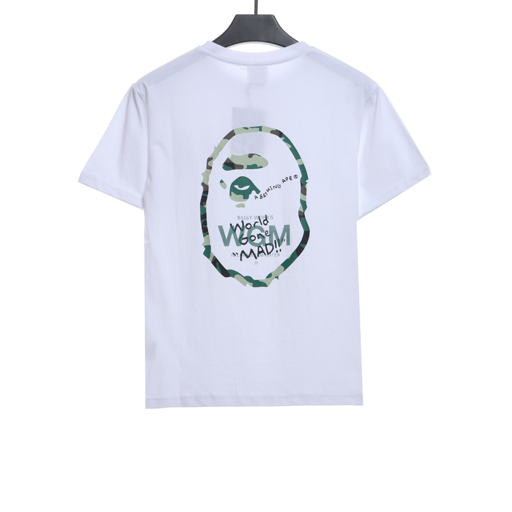 BAPE chest graffiti letters short sleeves
