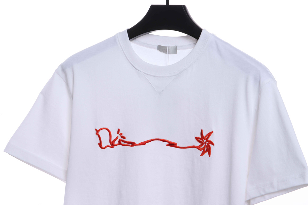 Dior art embroidered monogram short sleeves