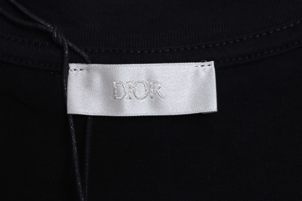 Dior Pocket Slogan Embroidered Short Sleeve_CM_1