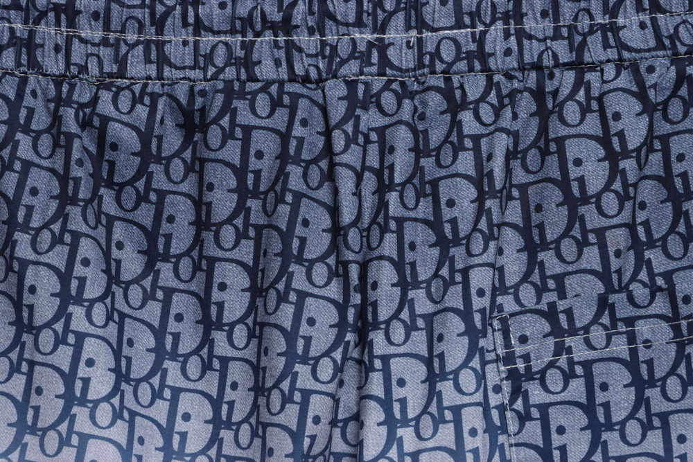 Dior cutout gradient drawstring shorts