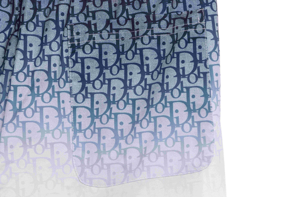 Dior cutout gradient drawstring shorts
