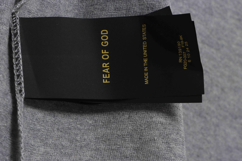 FOG Capsule Collection Silicone Letter Short Sleeves