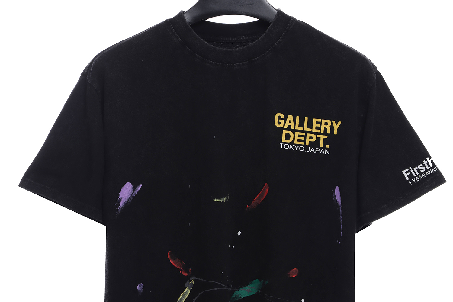 Gallery Dept old damage limited hand-painted graffiti short sleeves