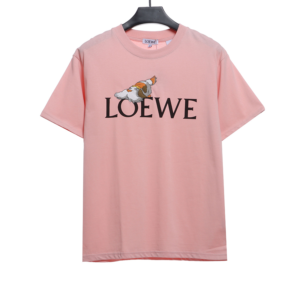 LOEWE x Heen cartoon embroidery short sleeves