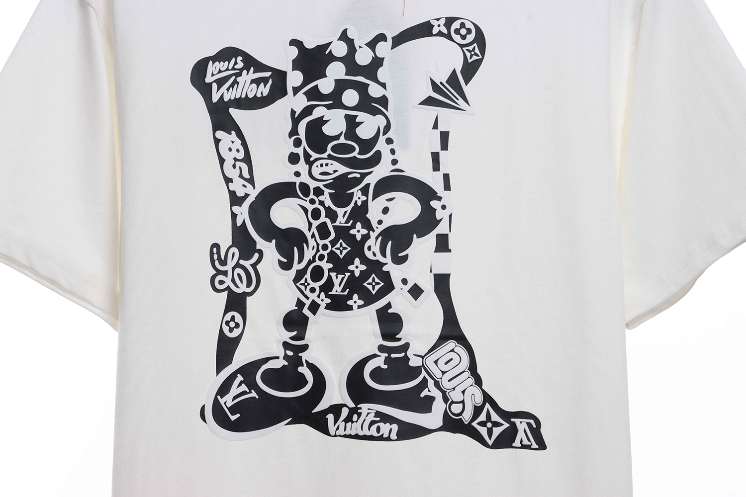 Louis Vuitton king letter print short sleeves