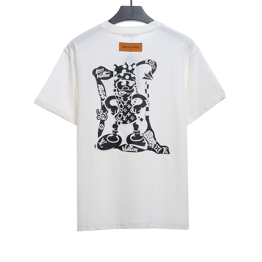Louis Vuitton king letter print short sleeves