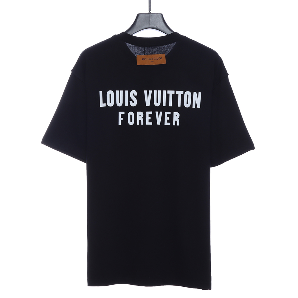 Louis Vuitton chest fake pocket print short sleeves