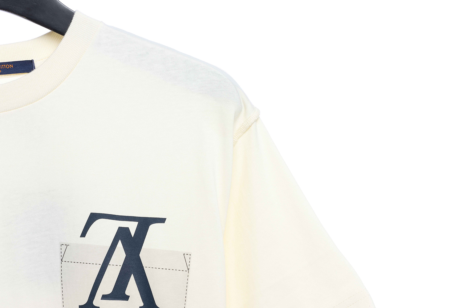 Louis Vuitton chest fake pocket print short sleeves
