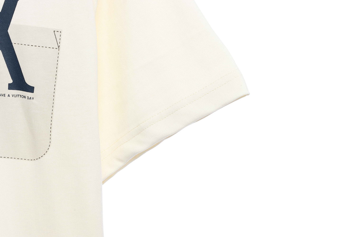 Louis Vuitton chest fake pocket print short sleeves
