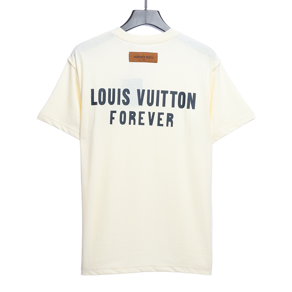 Louis Vuitton chest fake pocket print short sleeves