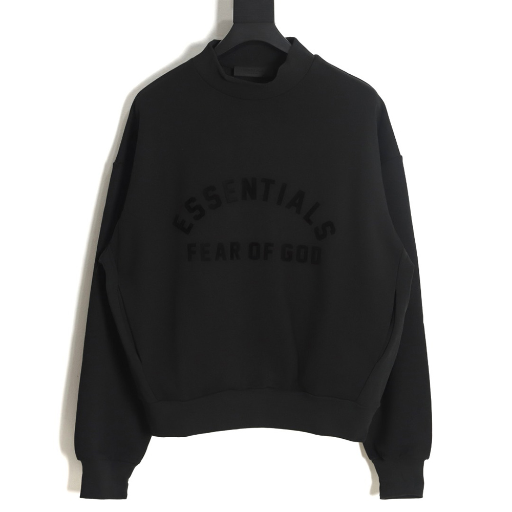 Fear of God Curved beautiful velvet print round neck sweater