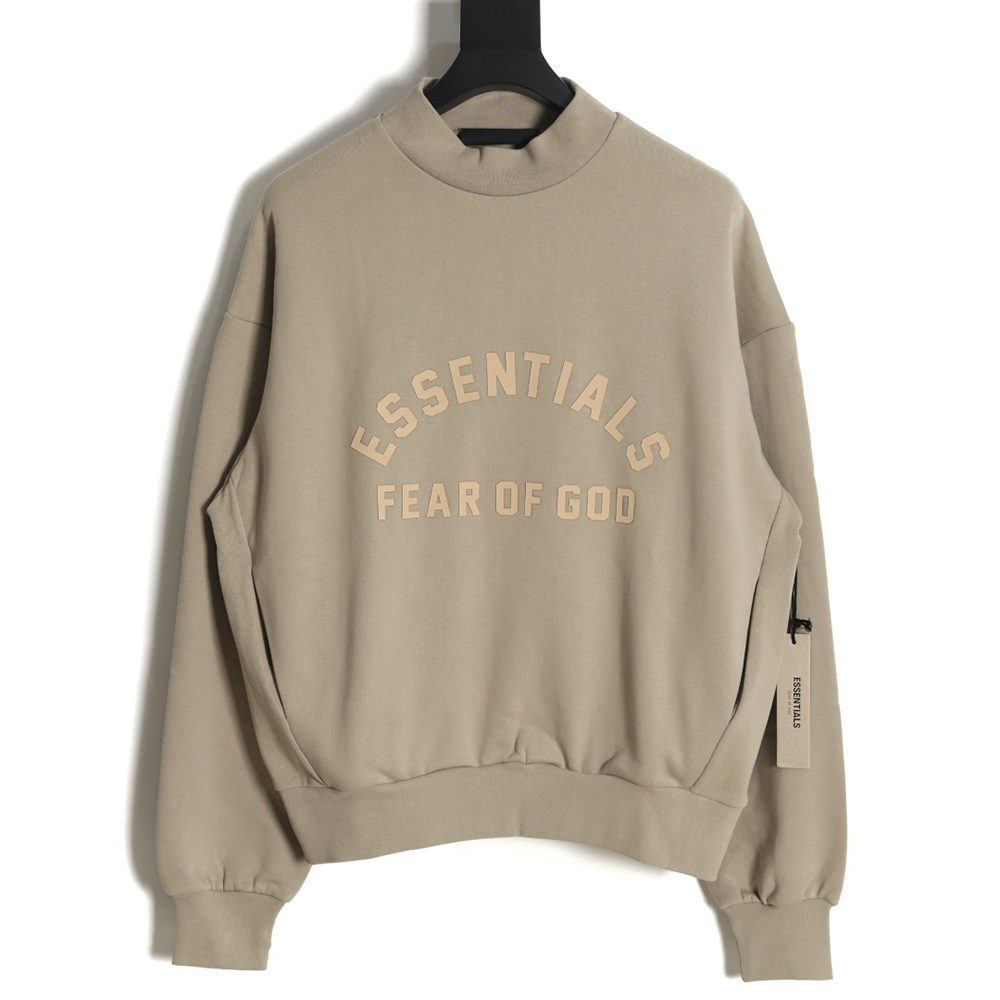 Fear of God Curved beautiful velvet print round neck sweater