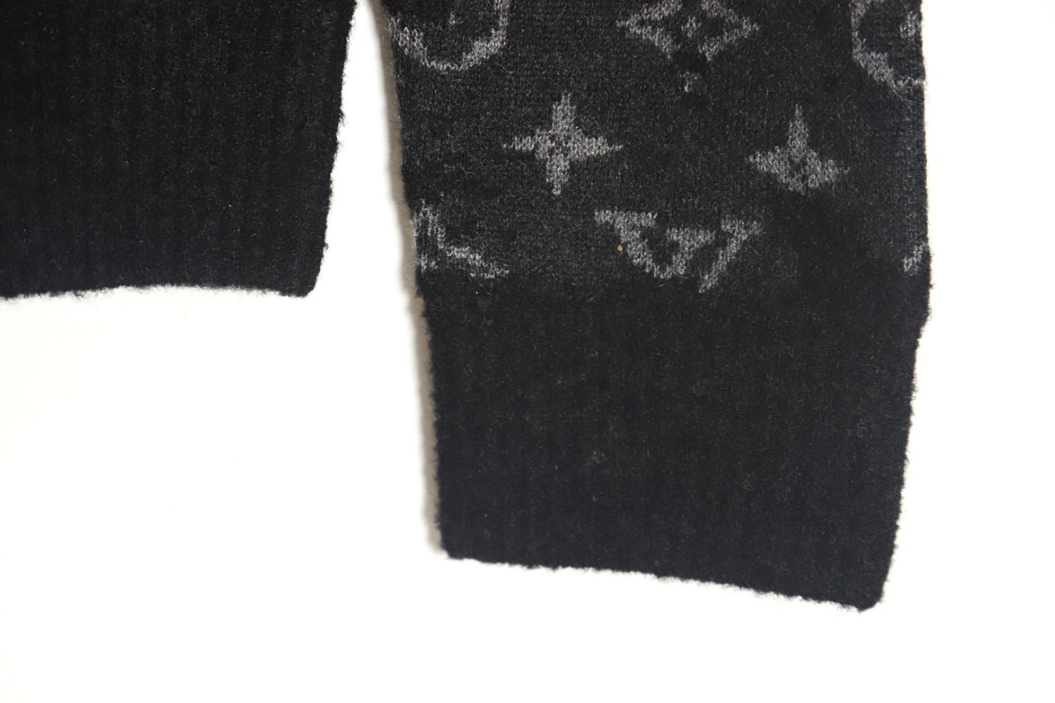 Louis Vuitton Camouflage Rendered Wool Crew Neck Sweater